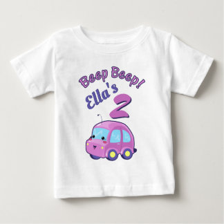 Camiseta De Bebé Coche Kawaii