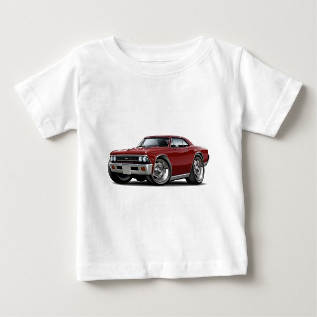 Camiseta De Bebé Coche marrón 1966 de Chevelle (Anverso)