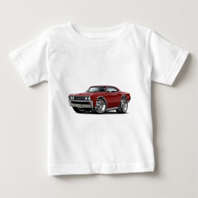 Camiseta De Bebé Coche marrón 1967 de Chevelle (Anverso)