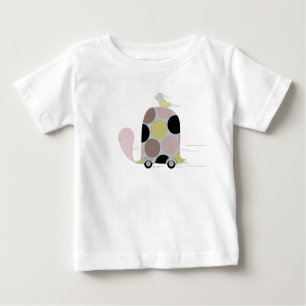 Camiseta De Bebé Coche para aves y tortugas