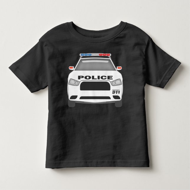 Camiseta De Bebé Coche policial 911Niños pequeños y Chicas (Anverso)