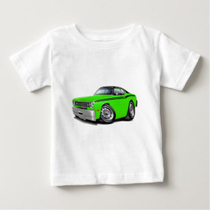 Camiseta De Bebé Coche superior Cal-Negro 1970-74 del plumero