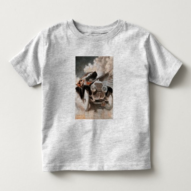 Camiseta De Bebé Coche vs tren de William Harnden Foster (Anverso)