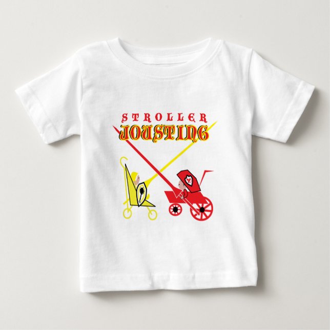 Camiseta De Bebé Cochecito Jousting (Anverso)