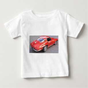 Camiseta De Bebé Coches de ventanas divididas clásicas