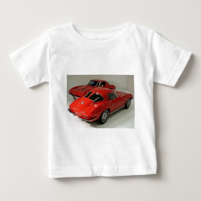 Camiseta De Bebé Coches de ventanas divididas clásicas (Anverso)