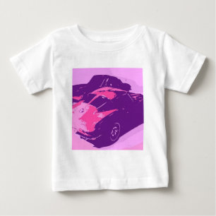 Camiseta De Bebé Coches de ventanas divididas clásicas