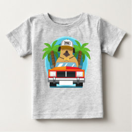 Camiseta De Bebé Coches para niños Carreras Gracioso Parachoque Ret