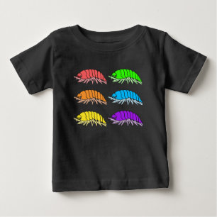 Camiseta de bebé - Cochinillas de arcoíris (vívido