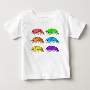 Camiseta de bebé - Cochinillas de colores (blanco)