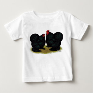 Camiseta De Bebé Cochins Black Bantam Pair