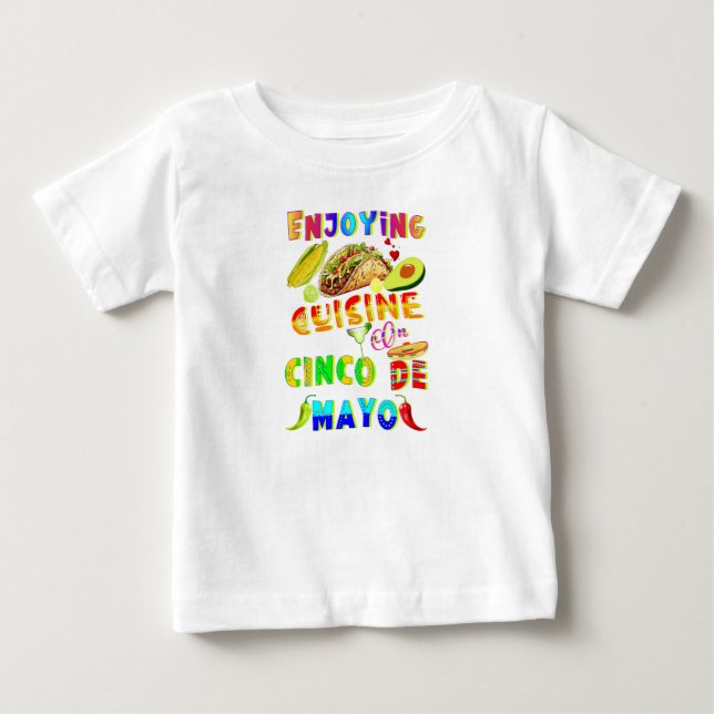 Camiseta De Bebé Cocina De Cinco De Mayo (Anverso)