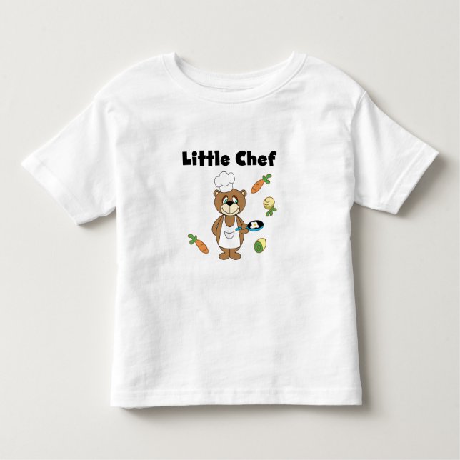 Camiseta De Bebé Cocinero del oso de peluche pequeño (Anverso)