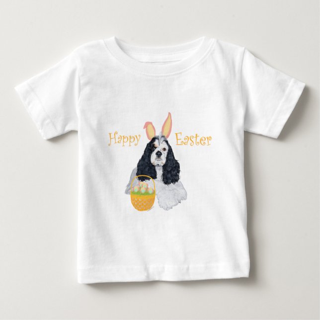 Camiseta De Bebé Cocker Spaniel Americano Pascua (Anverso)