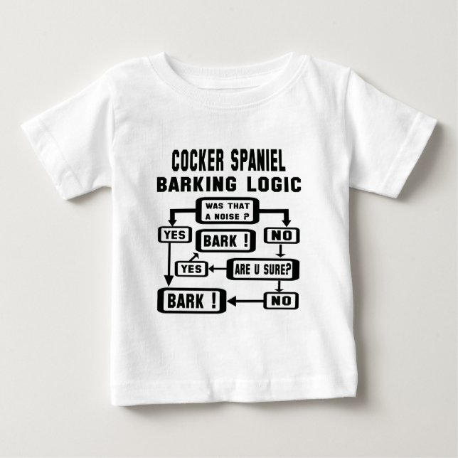 Camiseta De Bebé ¡Cocker spaniel que raspa lógica! (Anverso)