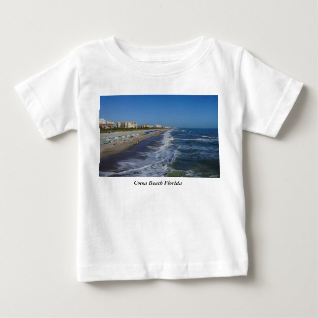 Camiseta De Bebé Cocoa Beach Cocoa (Anverso)