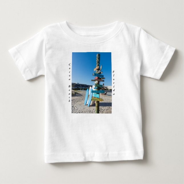 Camiseta De Bebé Cocoa Beach Tiki Totem (Anverso)