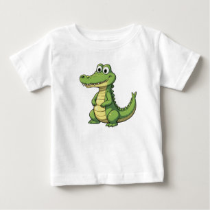 Camiseta De Bebé Cocodrilo cutáneo