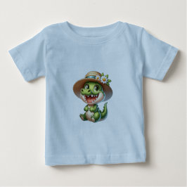 Camiseta De Bebé Cocodrilo de bebé lindo