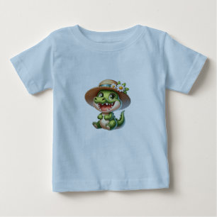 Camiseta De Bebé Cocodrilo de bebé lindo
