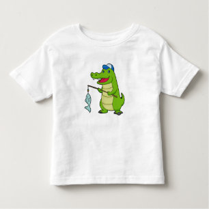 Camiseta De Bebé Cocodrilo Pesca Pescador