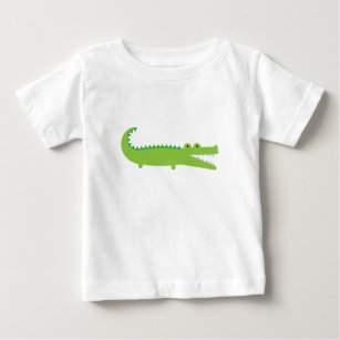 Camiseta De Bebé Cocodrilo verde
