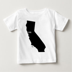 Camiseta De Bebé Código de área 510, California, área de la bah