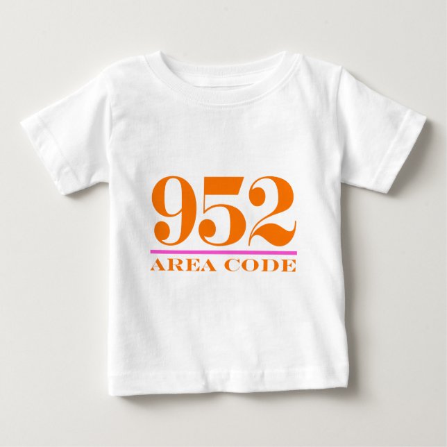 Camiseta De Bebé Código de área 952 (Anverso)