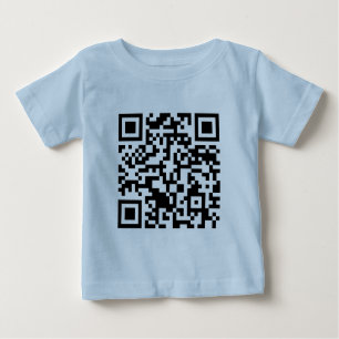Camiseta De Bebé Código Rickrolled del rollo QR de Rick