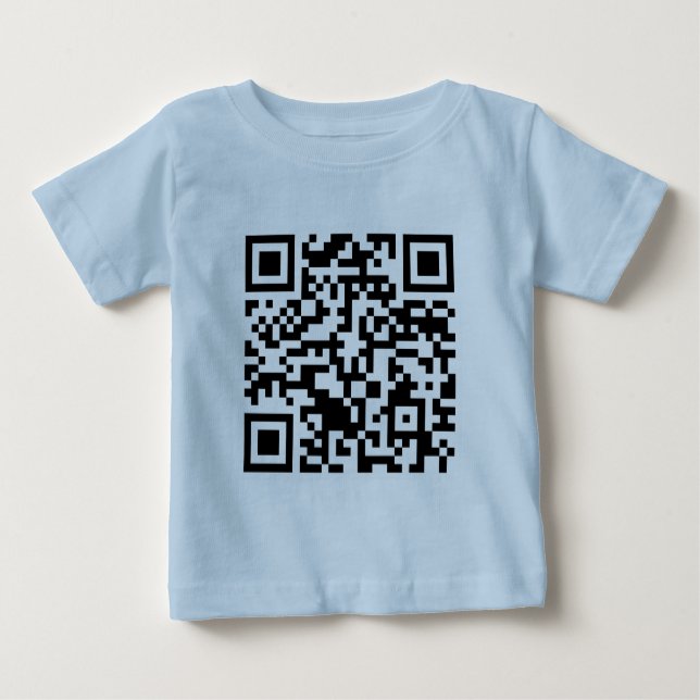 Camiseta De Bebé Código Rickrolled del rollo QR de Rick (Anverso)