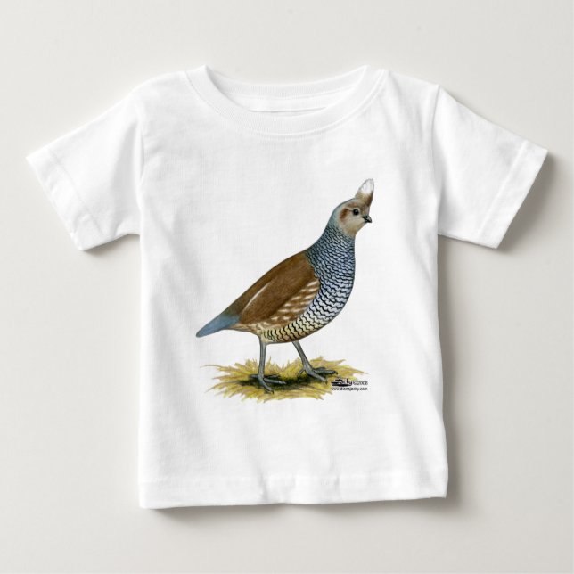 Camiseta De Bebé Codornices escaladas (Anverso)