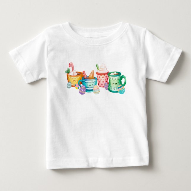 Camiseta De Bebé Coffee Coffee Shirt Gracioso Regalo de Pascua (Anverso)