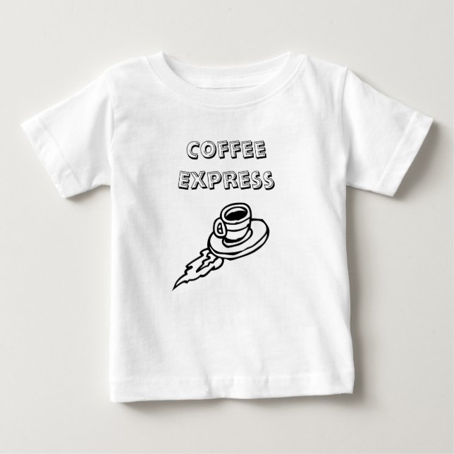 Camiseta De Bebé Coffee Express (Anverso)