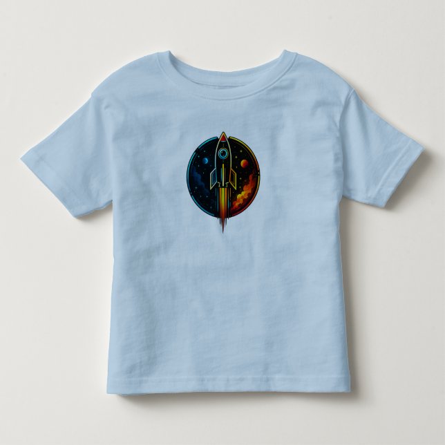 Camiseta De Bebé cohete (Anverso)