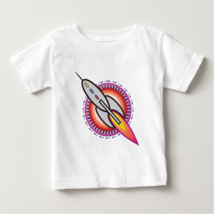 Camiseta De Bebé Cohete Espacial