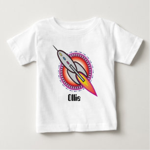 Camiseta De Bebé Cohete Espacial Hasta el Infinito y Más Allá