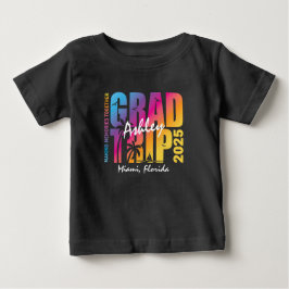 Camiseta De Bebé Coincidencia de grupo de viajes de graduación de p