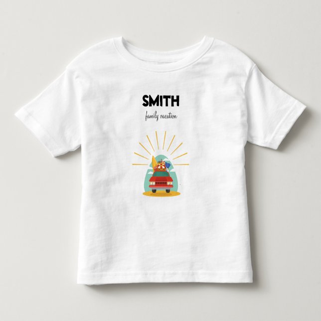 Camiseta De Bebé Coincidencia de vacaciones en familia de playa (Anverso)