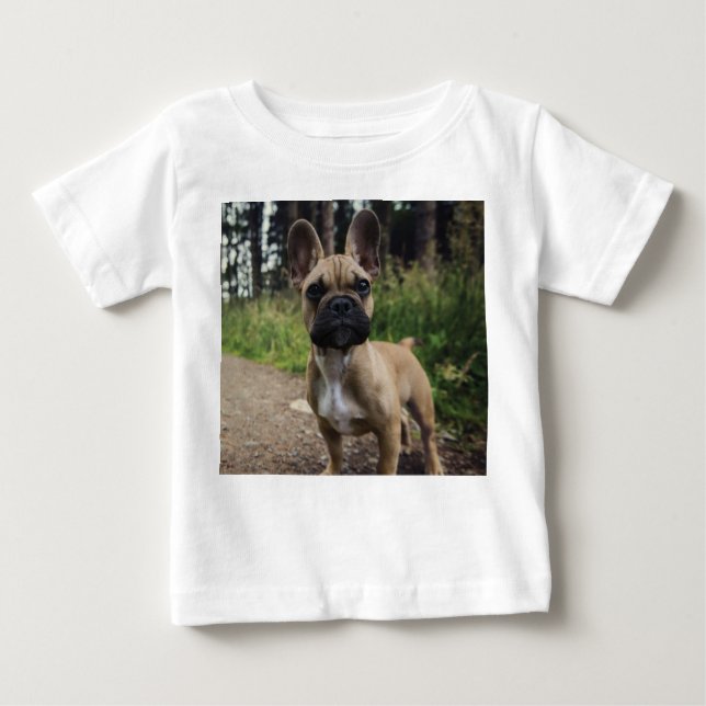 Camiseta De Bebé Cojín decorativo Bulldog francés (Anverso)