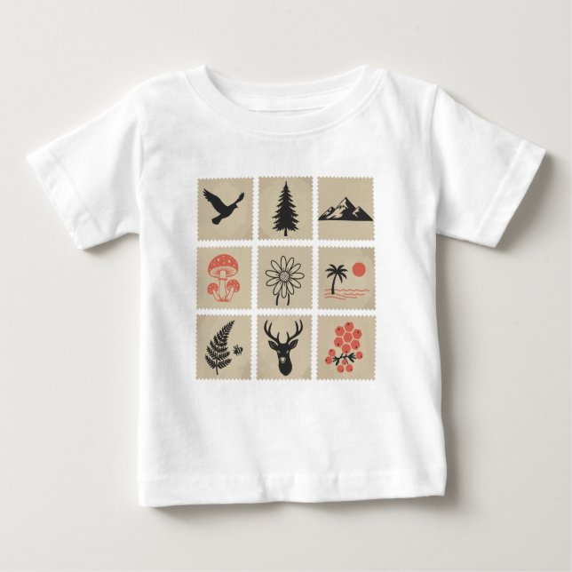 Camiseta De Bebé Colapso de sellos de naturaleza (Anverso)