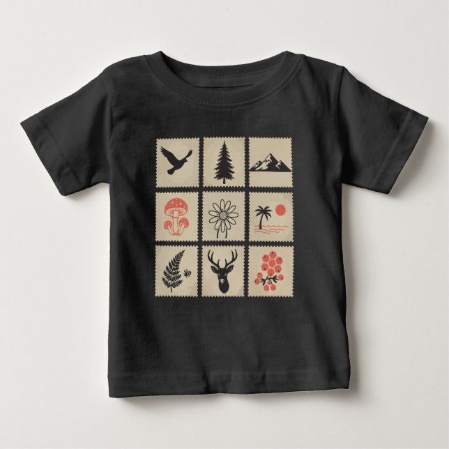 Camiseta De Bebé Colapso de sellos de naturaleza (Anverso)
