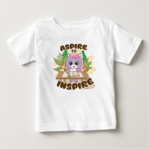 Camiseta De Bebé Colección Animal Frienz: Aspirar a inspirar