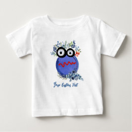 Camiseta De Bebé Colección azul de pequeños chicos personalizada