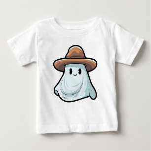 Camiseta De Bebé Colección de Halloween Baby Boo Cowboy Ghost