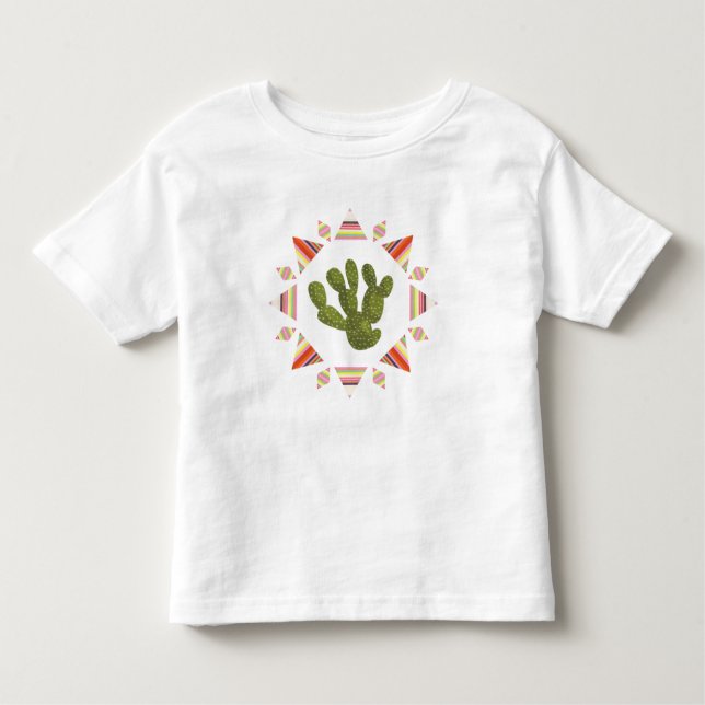Camiseta De Bebé Colección de Llamarama | Cactus Circle (Anverso)