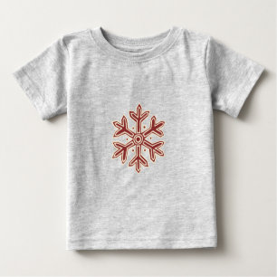 Camiseta De Bebé Colección de Navidades simples - Copo de nieve