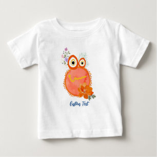 Camiseta De Bebé Colección de pequeños chicos lindos naranjas con t