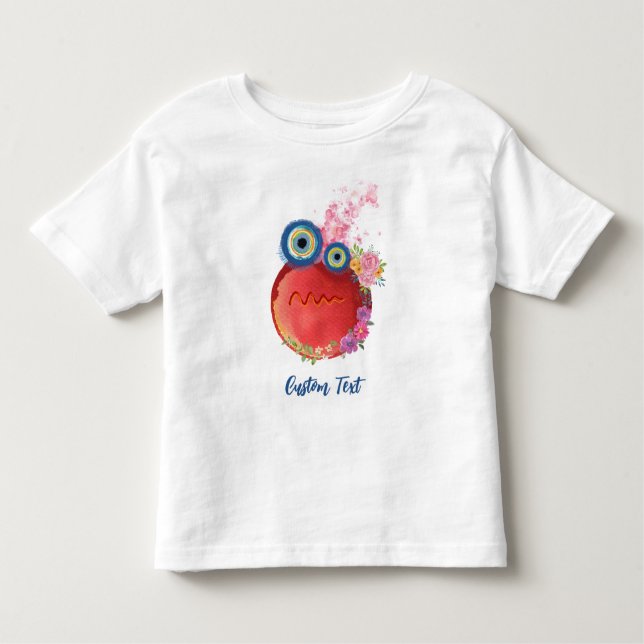 Camiseta De Bebé Colección de pequeños chicos lindos rojos con text (Anverso)