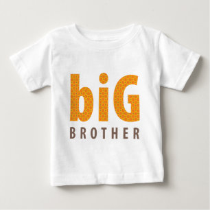 Camiseta De Bebé COLECCIÓN DE SIBLINGS - hermano mayor {naranja}