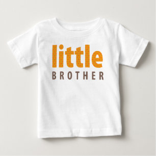 Camiseta De Bebé COLECCIÓN DE SIBLINGS - hermano pequeño {naranja}
